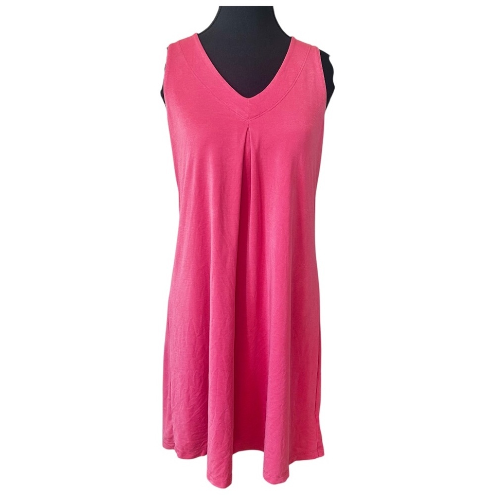 FIG Pink Women's Dress, Made In Canada, Excellent Condition, Size Small, V Neck